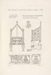 Sièges episcopaux conservés dans les églises de Canosa et Bari.