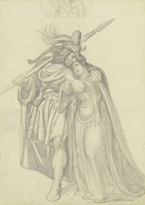 Siegfrieds Abschied von Kriemhild.