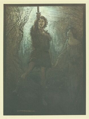 ‘Siegmund the Walsung, thou dost see! As bride-gift he brings thee this sword’