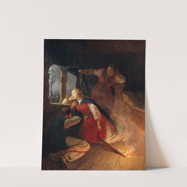 Signe Seeks Death in the Flames of Her Bower by Wilhelm Wallander