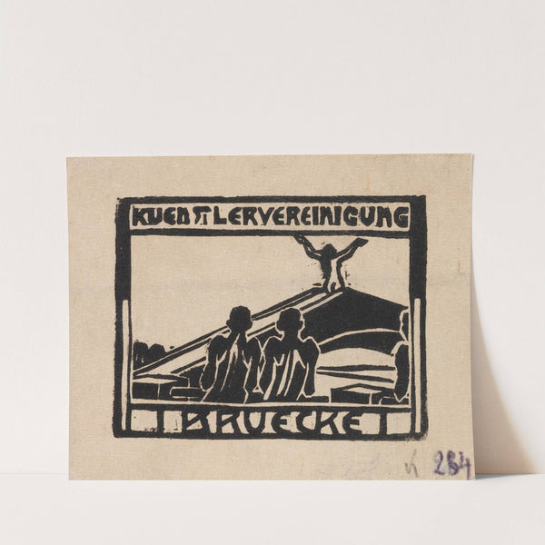 Signet der Künstlervereinigung Brücke (1905) by Ernst Ludwig Kirchner