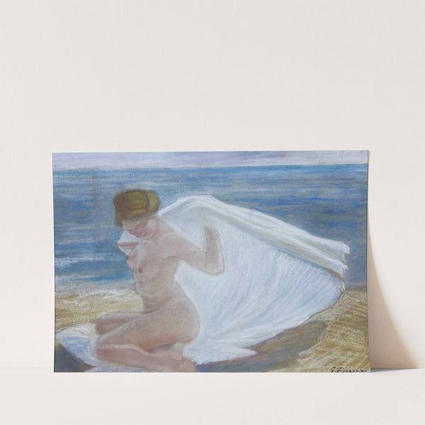 Signora in riva al mare by Gino Piccioni