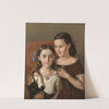 Sigrid and Anna Mazér, Nieces of the Artist by Carl Peter Mazer