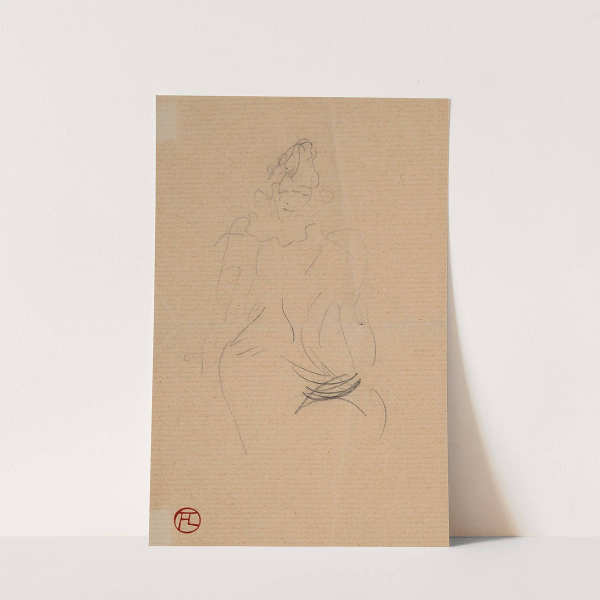 Silhouette de femme by Henri de Toulouse-Lautrec