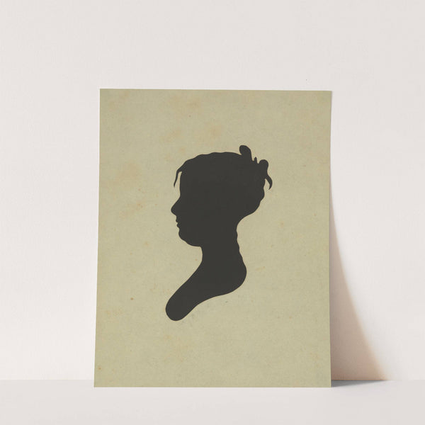 Silhouette of girl facing left, no. 1 (1761-1827) by Charles Willson Peale