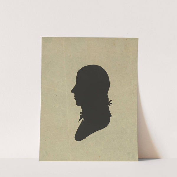 Silhouette of man facing left, no. 10 (1761-1827) by Charles Willson Peale
