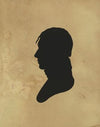 Silhouette of man facing left, no. 11