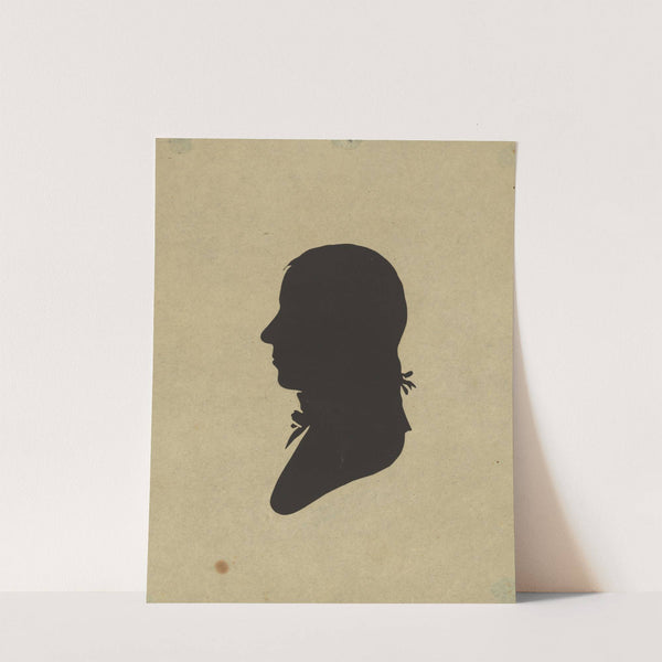 Silhouette of man facing left, no. 2 (1761-1827) by Charles Willson Peale