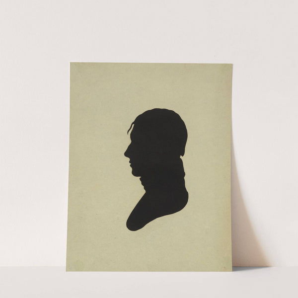 Silhouette of man facing left, no. 4 (1761-1827) by Charles Willson Peale