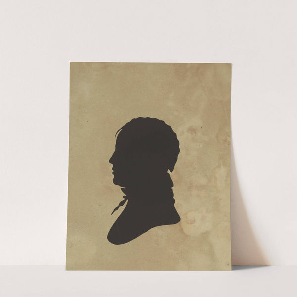 Silhouette of man facing left, no. 6 (1761-1827) by Charles Willson Peale