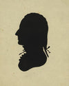 Silhouette of man facing left, no. 7