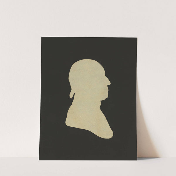 Silhouette of man facing right, no. 1 (1761-1827) by Charles Willson Peale