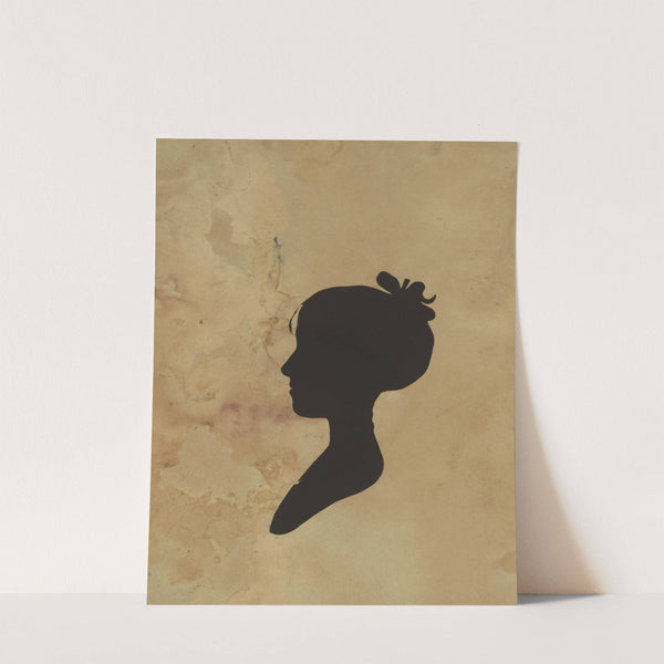 Silhouette of unidentified girl facing left, no. 1 (1761-1827) by Charles Willson Peale