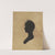 Silhouette of woman facing left, no. 1 (1761-1827) by Charles Willson Peale