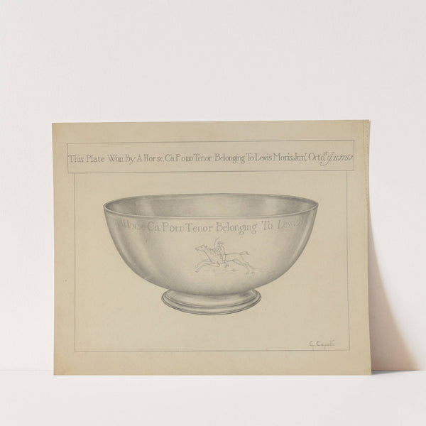 Silver Bowl by Giacinto Capelli