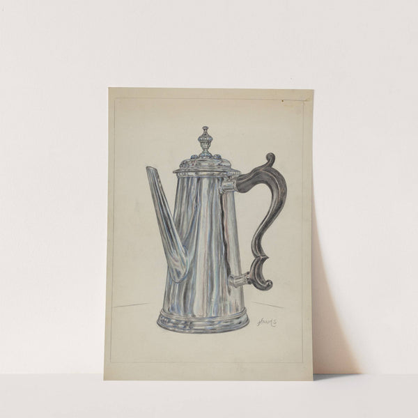Silver Chocolate Pot by Fletcher Hanks