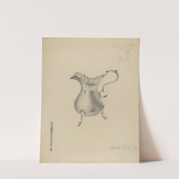 Silver Creamer by Amelia Tuccio