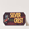 Silver Crest Brand Florida Citrus Fruit Label (1930-1950)