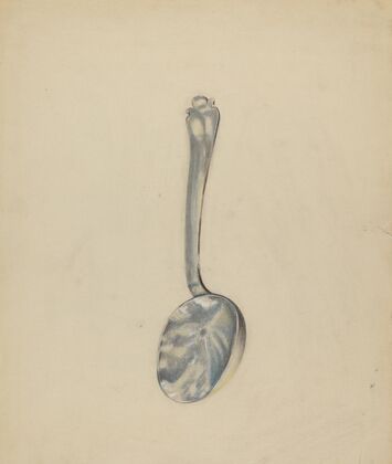 Silver Funeral Spoon