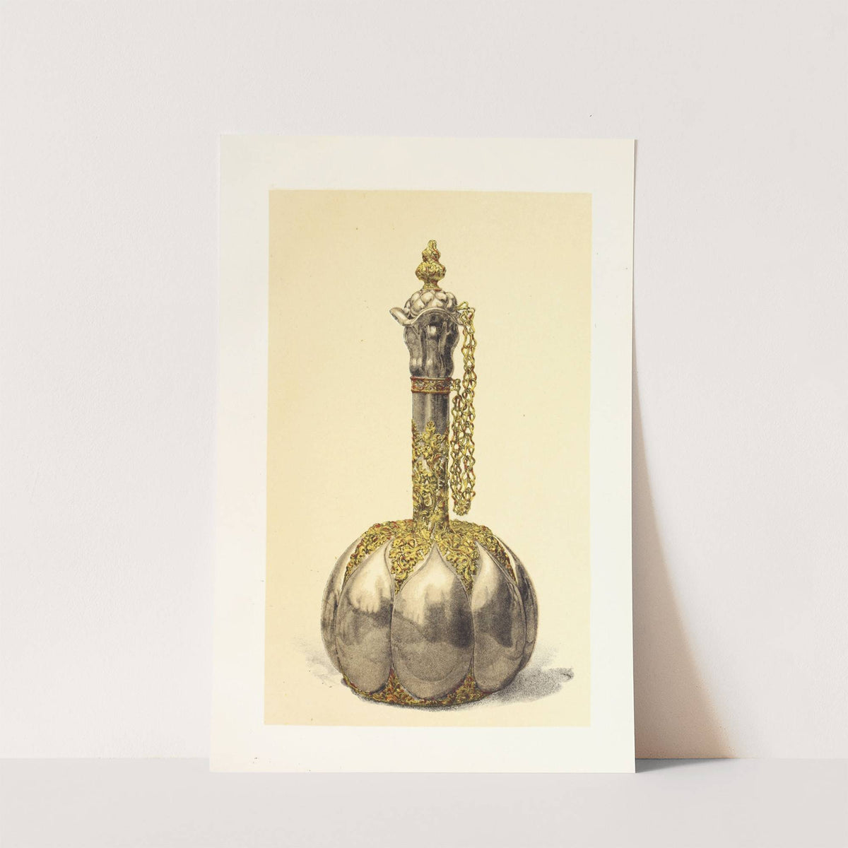 Silver-gilt. Frame enriched with Translucent Enamels by John Charles Robinson