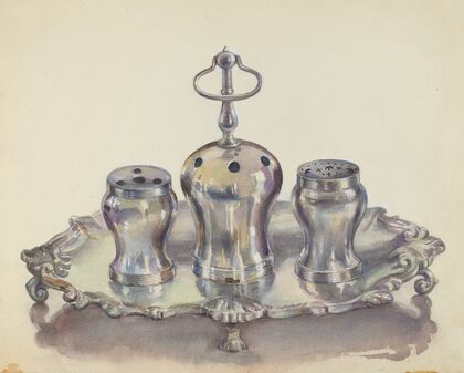 Silver Ink Stand