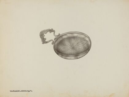 Silver Lemon Strainer