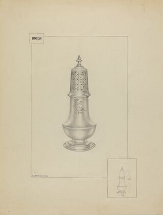 Silver Pepper Pot