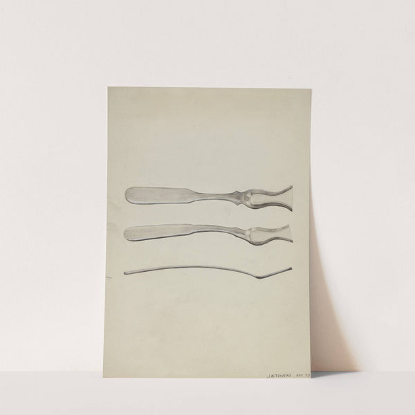 Silver Salt Spoon by John R. Towers