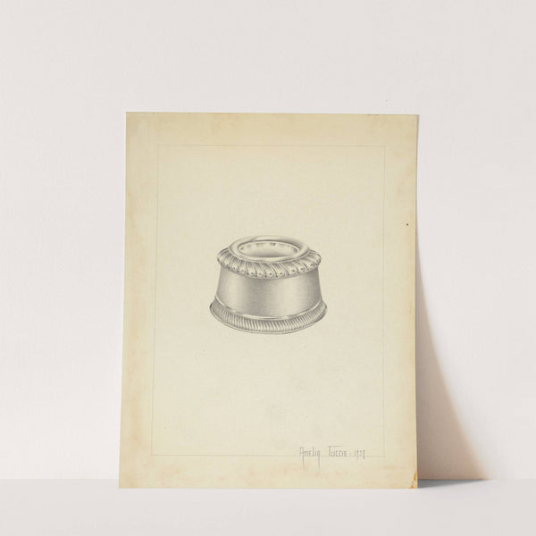 Silver Salt Trencher by Amelia Tuccio