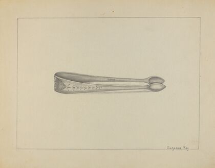 Silver Sugar Tongs