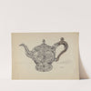 Silver Teapot by Fletcher Hanks