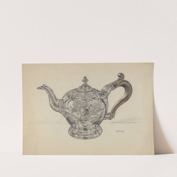 Silver Teapot by Fletcher Hanks