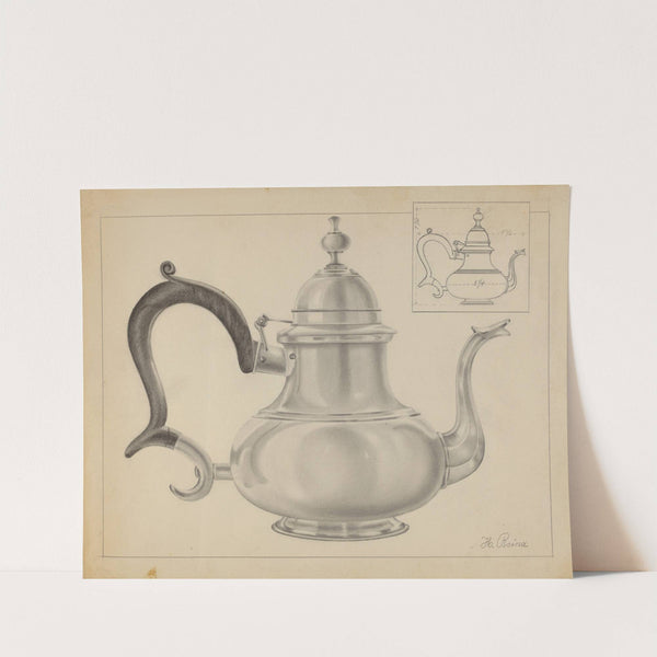 Silver Teapot by Horace Reina