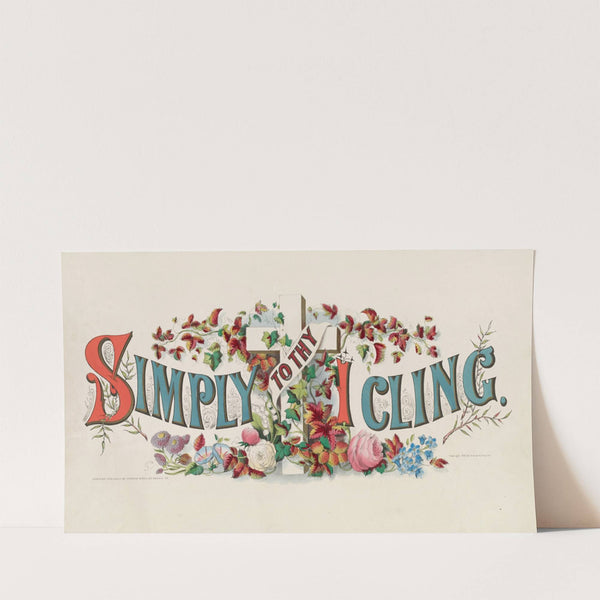 Simply to thy cross I cling (1874) by Currier & Ives.