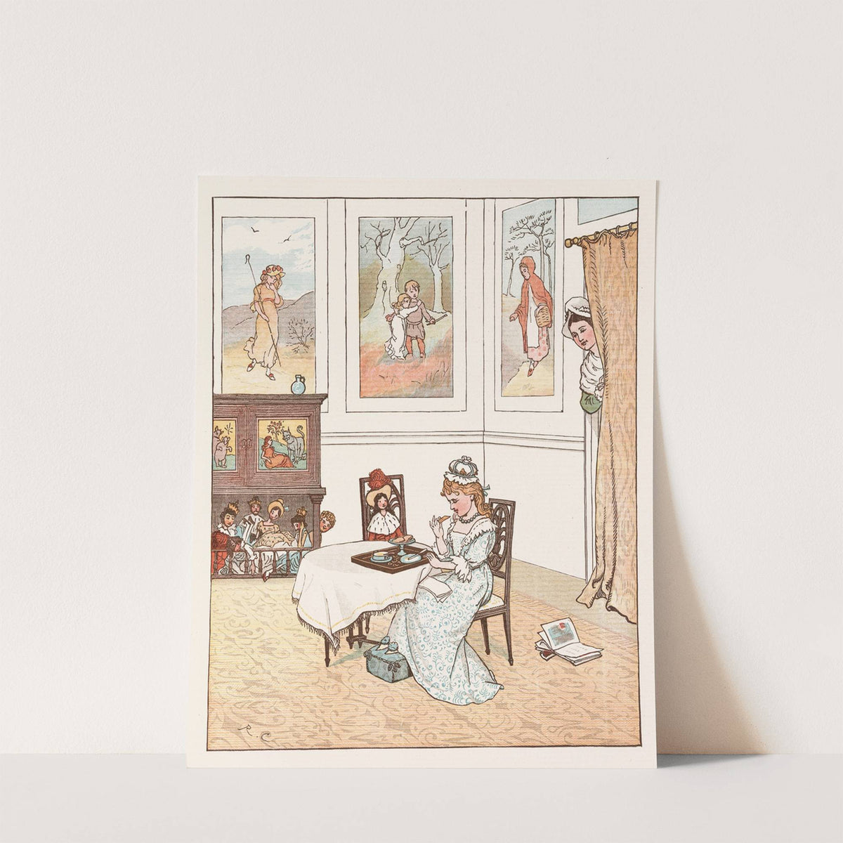 Sing a song for Sixpence Pl.7 (1887) by Randolph Caldecott