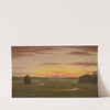 Single Haystack in a Flat Marsh (1860) by Martin Johnson Heade