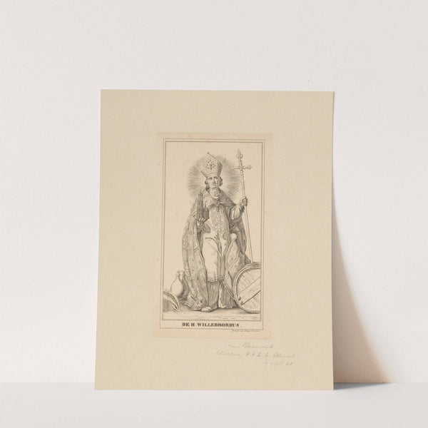 Sint Willebrordus De H. Willebrordus (1831 - 1880) by Pieter Wilhelmus van de Weijer