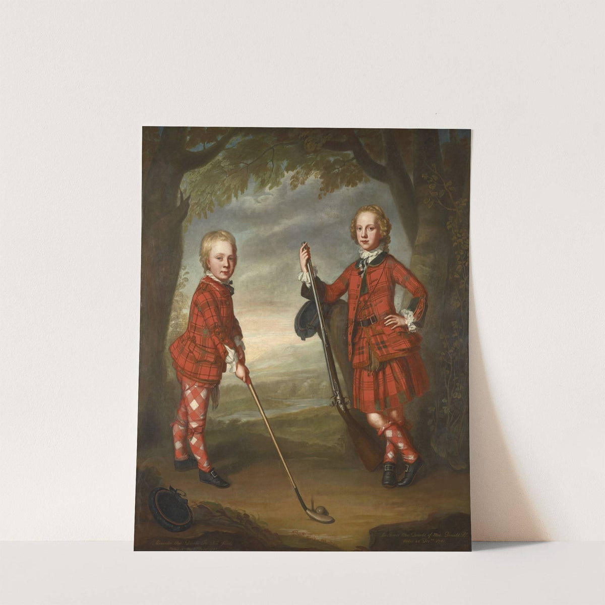 Sir James Macdonald 1741 - 1765 and Sir Alexander Macdonald 1744 - 1810 by William Mosman