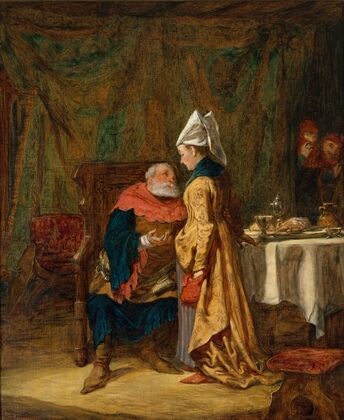 Sir John Falstaff and Mistress Quickly (1870)