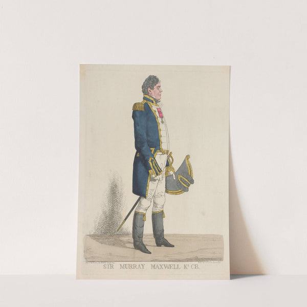 Sir Murray Maxwell Kt CB (1818) by Richard Dighton