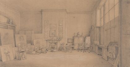 Sir Thomas Lawrence’s Painting Room in 1824