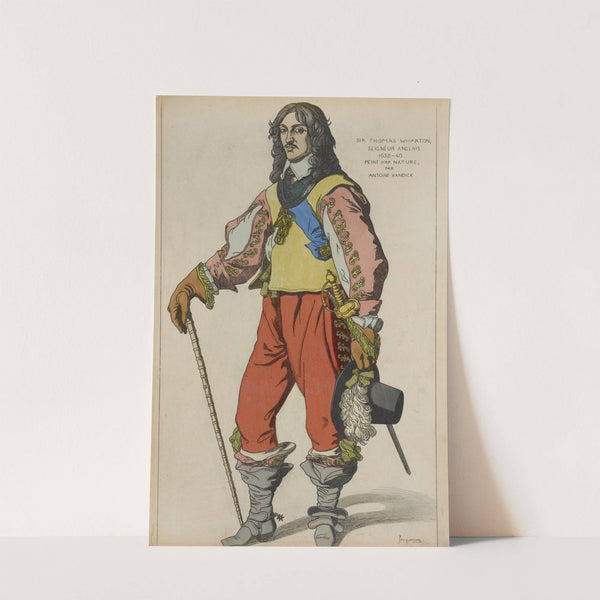 Sir Thomas Wharton, seigneur Anglais 1638-40. Peint d&#039;ap[res] nature, par Antoine Vandick. by Raphaël Jacquemin