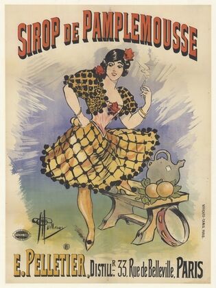 Sirop de pamplemousse E. Pelletier. Paris (1895-1900)