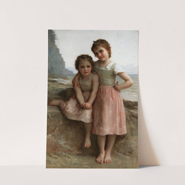 Sisters on the Shore (1896) by William Bouguereau