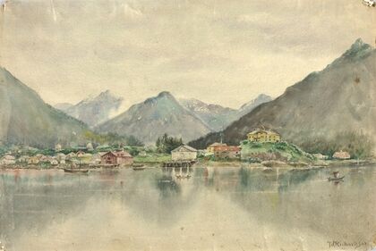Sitka From The Islands, Showing Russian Castle, 1888