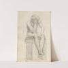 Sittende akt (1835) by Adolph Tidemand