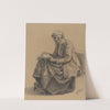 Sittende gammel kone (1873) by Adolph Tidemand