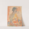 Sittende kvinnelig akt i sidelys (1923-1933) by Edvard Munch