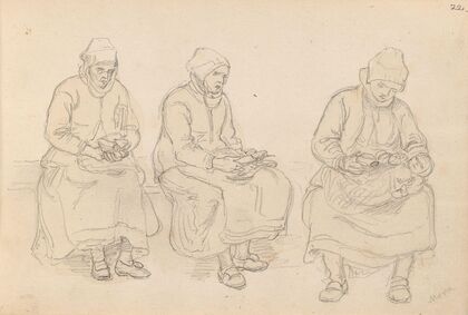 Sittende kvinner, Mora (1852)