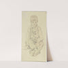 Sitting boy by Jakob Becker